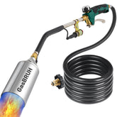 GasBRUH propane weed torch front view with 10FT hose