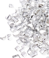 GASPRO 10 lbs clear reflective fire glass front view