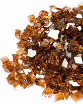 GASPRO 10 lbs fire glass in copper color, 1/2-inch size