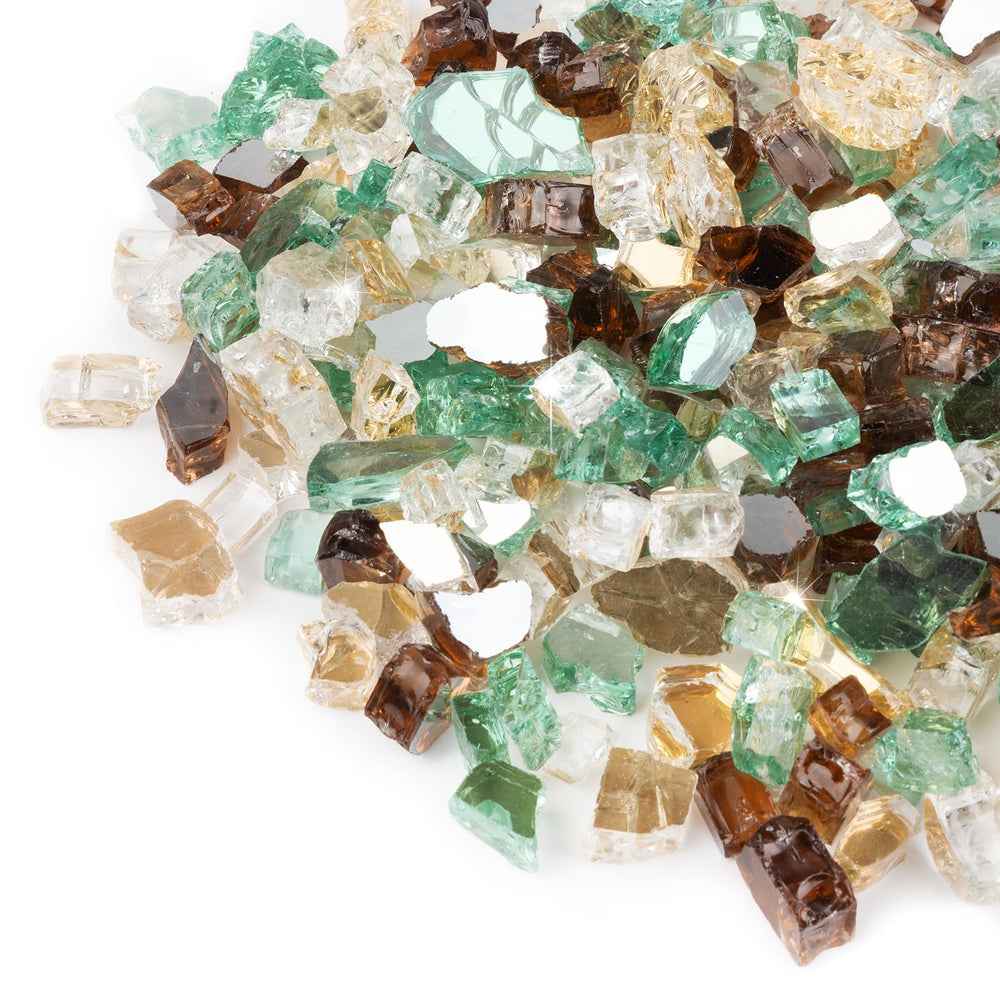 GASPRO 10 lbs fire glass in gold copper green colour