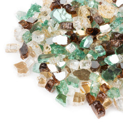 GASPRO 10 lbs fire glass in gold copper green colour