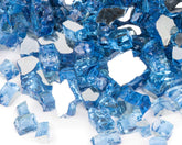 GASPRO 10 lbs Fire Glass Pacific Blue front view