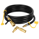 GASPRO 12FT RV Quick Connect Propane Hose front view