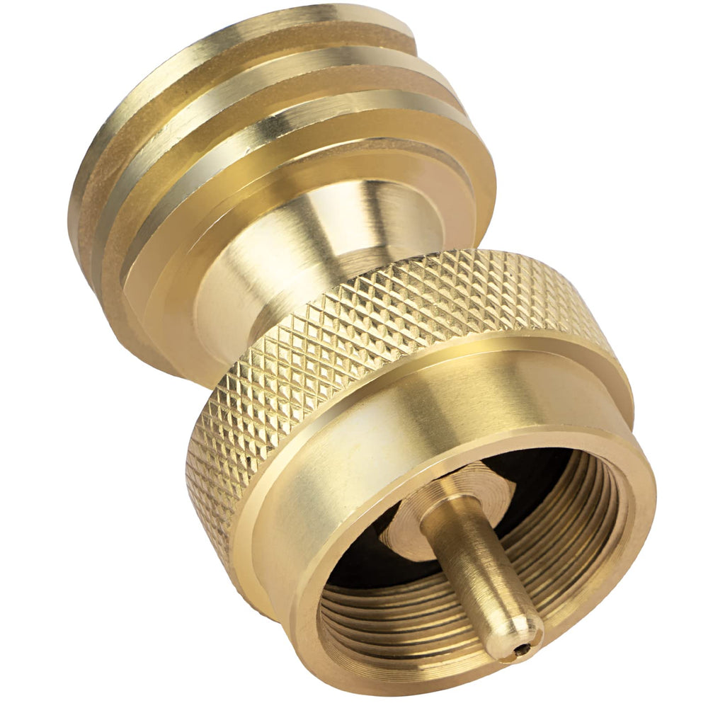 GASPRO 1lb Propane Tank Adapter bronze front view