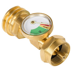 GASPRO 1lb Propane Tank Adapter with Gauge front view