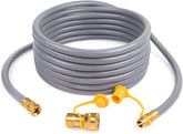 GASPRO 24ft natural gas hose front view with connectors