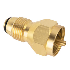 GASPRO Propane Refill Adapter front view with brass finish
