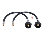 GasSaf 12-inch RV Propane Hose with solid brass fittings
