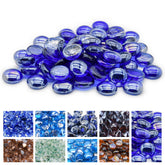 GasSaf 3/4 Inch Cobalt Blue Fire Glass Beads front view
