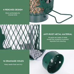 Gbekery Bird Feeder hanging wire included