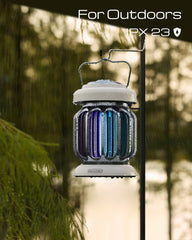 GeckoMan Bug Zapper in a garden setting
