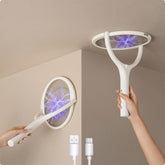 GeckoMan Electric Fly Swatter front view with rotating head