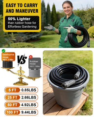 GEEHOME garden hose in use watering a garden