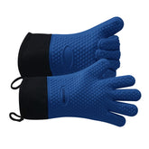 GEEKHOM BBQ Gloves front view in royal blue