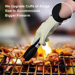 GEEKHOM BBQ Gloves with textured palms for grip