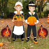 Geetery Fall Thanksgiving outdoor yard decoration pilgrim boy figure