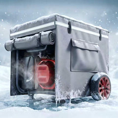 GEHENG generator cover front view in gray, 38x28x27 inches