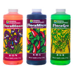 General Hydroponics FloraMicro 1 quart bottle front view