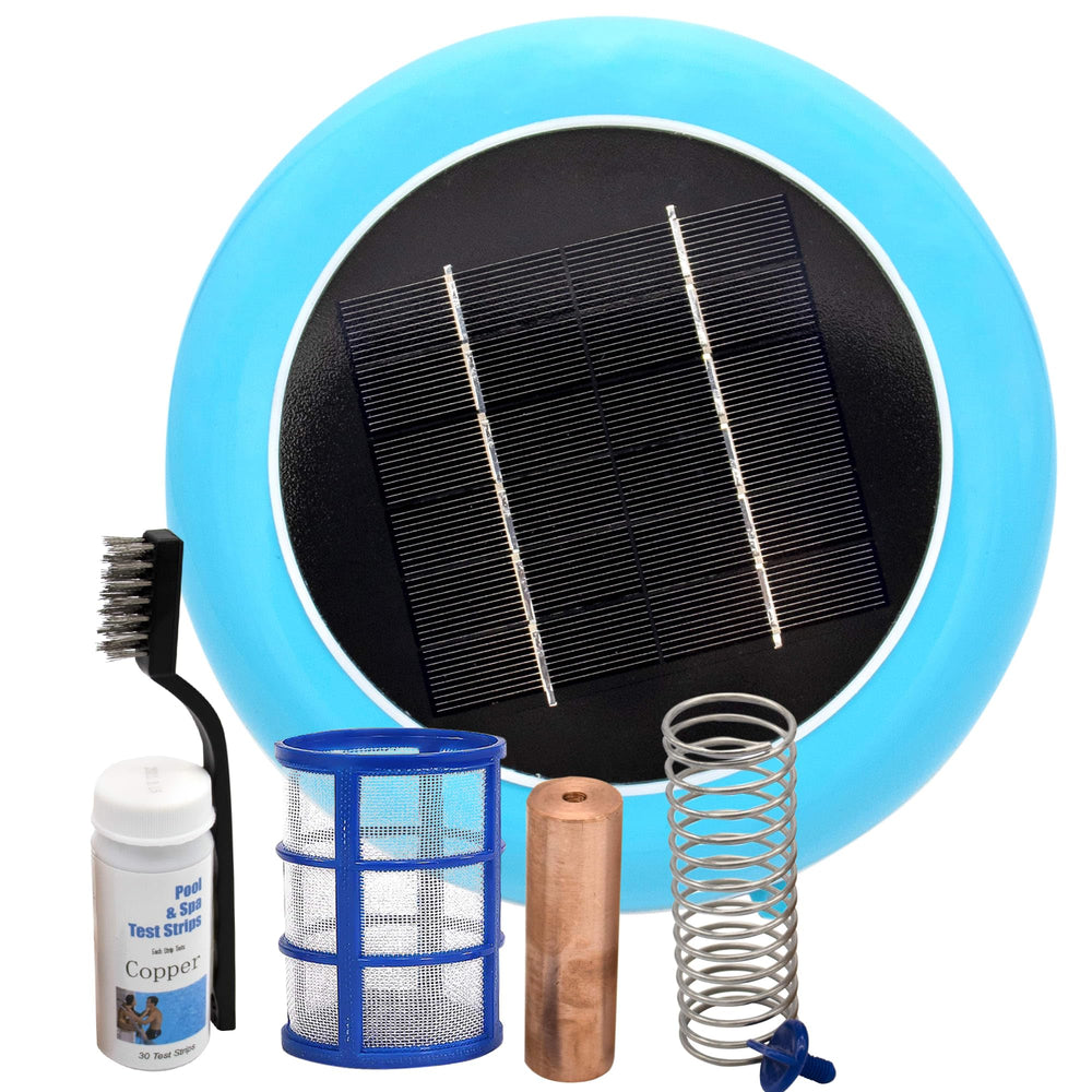 Generic Solar Pool Ionizer blue model front view