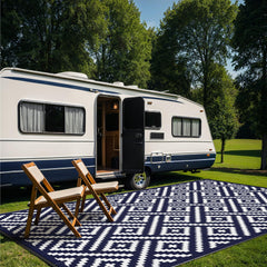 GENIMO Outdoor Rug 10'x14' in outdoor setting on patio