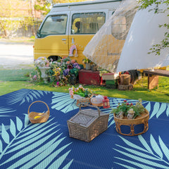 GENIMO Outdoor Rug 10'x14' on patio setting
