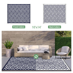 GENIMO Outdoor Rug 10'x14' portable storage bag included