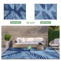 GENIMO Outdoor Rug 10'x14' rolled up for storage