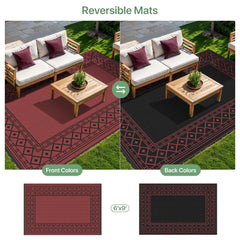GENIMO Outdoor Rug folded for storage