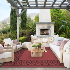 GENIMO Outdoor Rug geometric design close-up