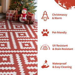 GENIMO Outdoor Rug in outdoor setting on patio
