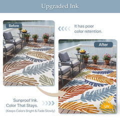GENIMO Outdoor Rug on a patio setting