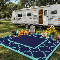 GENIMO Outdoor Rug on patio setting with furniture