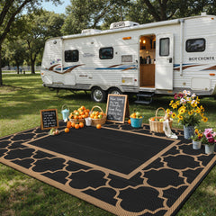 GENIMO Outdoor Rug placed on patio setting