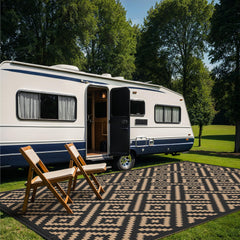 GENIMO Outdoor Rug rolled up with carry bag