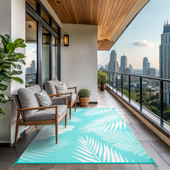 GENIMO outdoor rug showing double-sided pattern