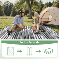 GENIMO outdoor rug with carry bag and stakes