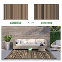 GENIMO Outdoor Rug with rust-proof stakes included