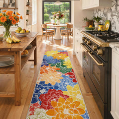 GENIMO Outdoor Runner Rug folded for storage