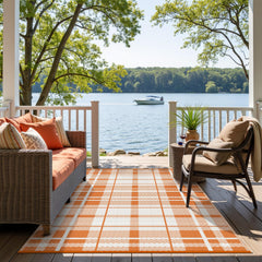 GENIMO waterproof outdoor rug easy to clean