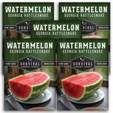 Georgia Rattlesnake Watermelon Seeds packet front view