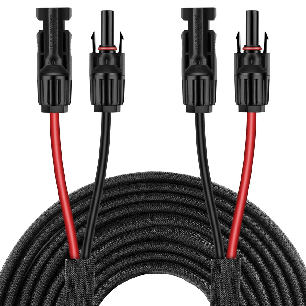 Geosiry 50FT 10AWG solar panel extension cable front view