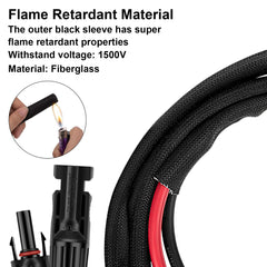 Geosiry Solar Panel Extension Cable 3FT in outdoor setting