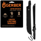 Gerber Gator Machete front view with 18-inch blade
