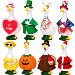 Gereat 8-piece holiday goose clothes set front view