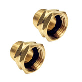 GESHATEN brass garden hose fitting front view