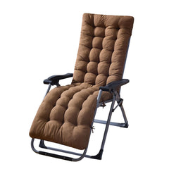 Gfgift Patio Chaise Lounger Cushion front view, Coffee colour
