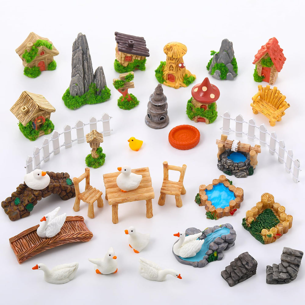 GGSTDDUP 35-piece fairy garden accessories set with mini figures