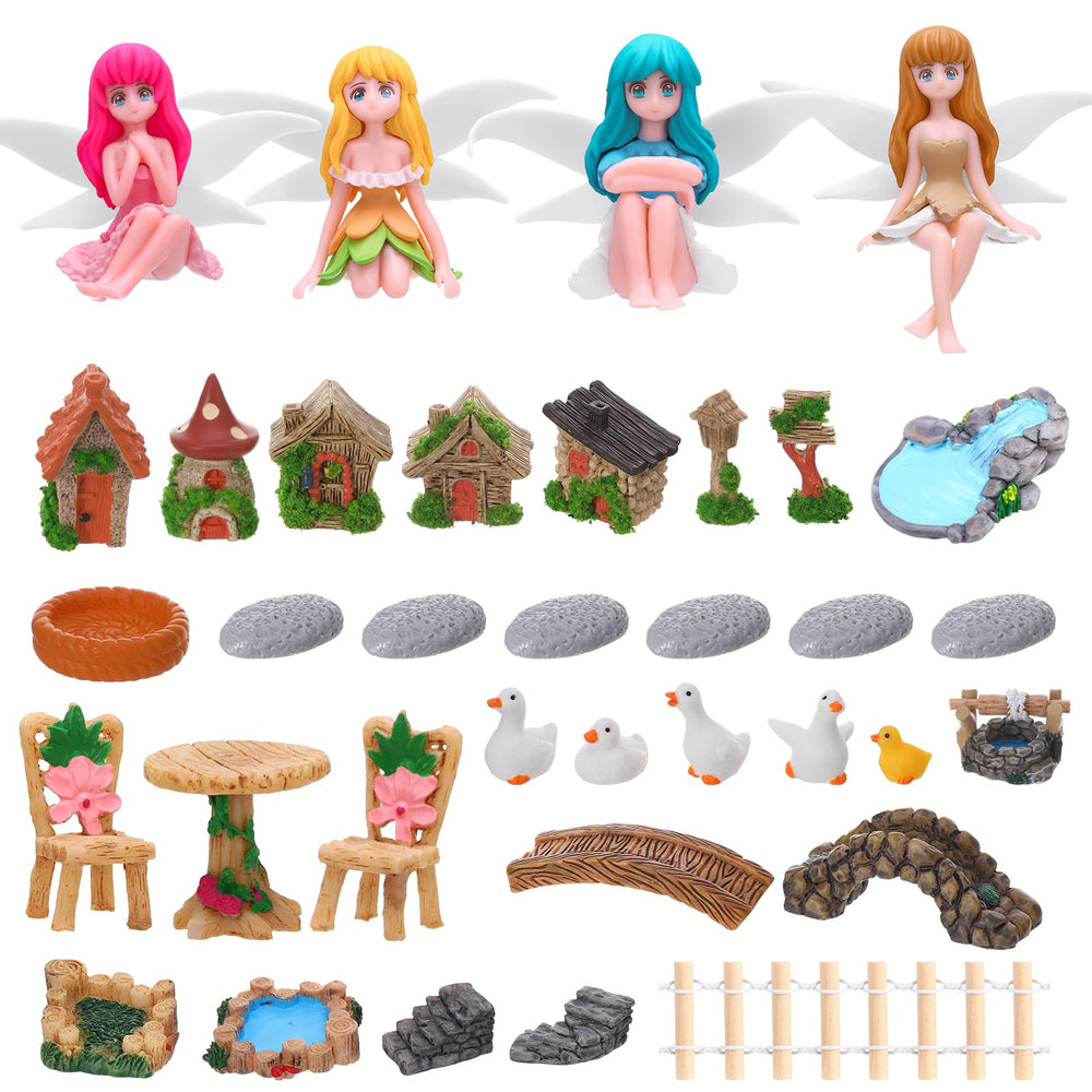 GGSTDDUP fairy garden accessories set with various miniatures
