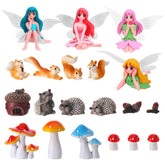 GGSTDDUP Fairy Garden Set including 4 fairies and 4 squirrels