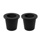 GHAMYEE Patio Umbrella Cone Wedge Plug black front view